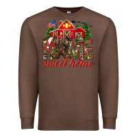 Chestnut Army Christmas Home Sweet Home Premium Sweatshirt - HowdyJamesFarm