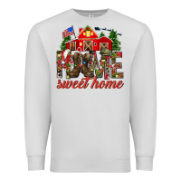 Dove Grey Army Christmas Home Sweet Home Premium Sweatshirt - HowdyJamesFarm