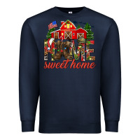 Navy Army Christmas Home Sweet Home Premium Sweatshirt - HowdyJamesFarm