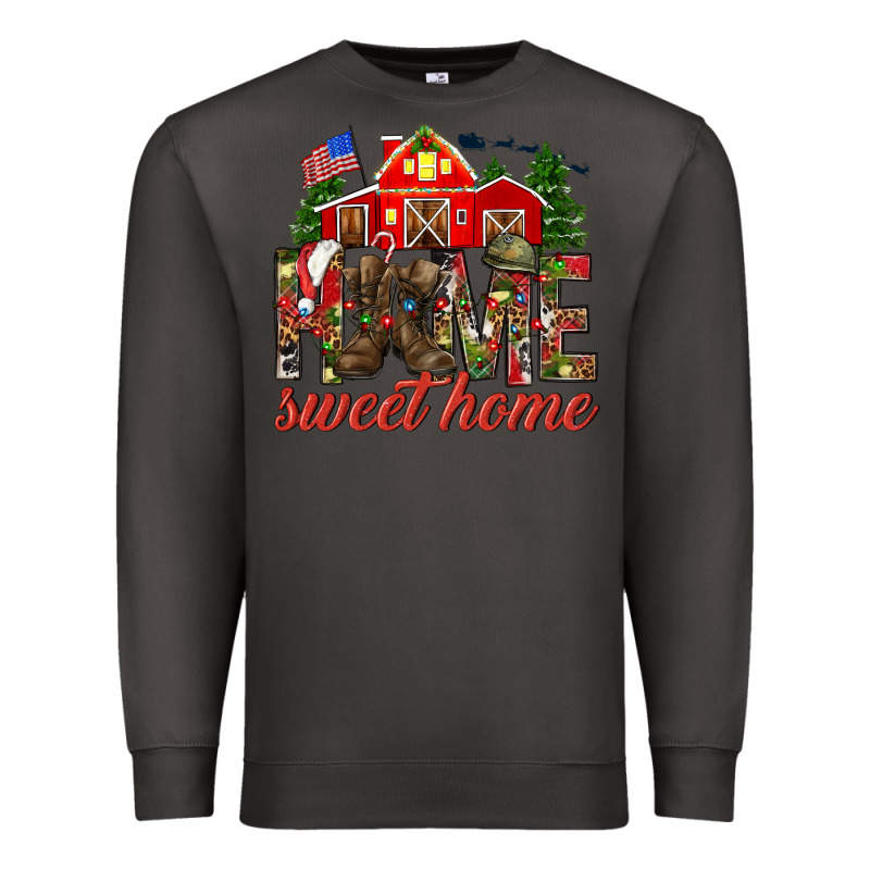 Army Christmas Home Sweet Home Premium Sweatshirt by HowdyJamesFarm | Teevron