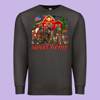Army Christmas Home Sweet Home Premium Sweatshirt Designed By Howdyjamesfarm