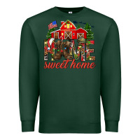 Sports Green Army Christmas Home Sweet Home Premium Sweatshirt - HowdyJamesFarm