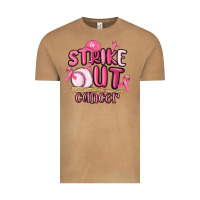Strike Out Cancer Baseball Vintage Tee | Teevron