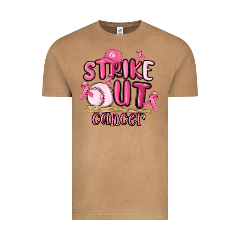 Strike Out Cancer Baseball Vintage Tee by MaliasSmallBusiness | Teevron