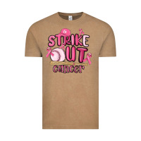 Vintage Coffee strike out cancer baseball Vintage Tee - MaliasSmallBusiness