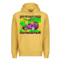 Antique Gold mardi gras gnome truck Premium Hoodie - JahusDesignShop