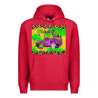 Cardinal mardi gras gnome truck Premium Hoodie - JahusDesignShop