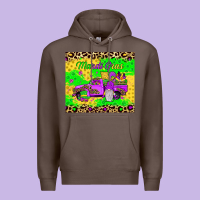Mardi Gras Gnome Truck Premium Hoodie Designed By Jahusdesignshop