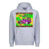 Heather Grey mardi gras gnome truck Premium Hoodie - JahusDesignShop