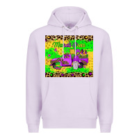 Lilac mardi gras gnome truck Premium Hoodie - JahusDesignShop