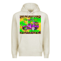 Oatmeal Heather mardi gras gnome truck Premium Hoodie - JahusDesignShop