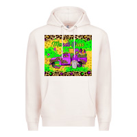 Pale Pink mardi gras gnome truck Premium Hoodie - JahusDesignShop