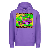 Purple mardi gras gnome truck Premium Hoodie - JahusDesignShop