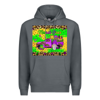 Rock mardi gras gnome truck Premium Hoodie - JahusDesignShop