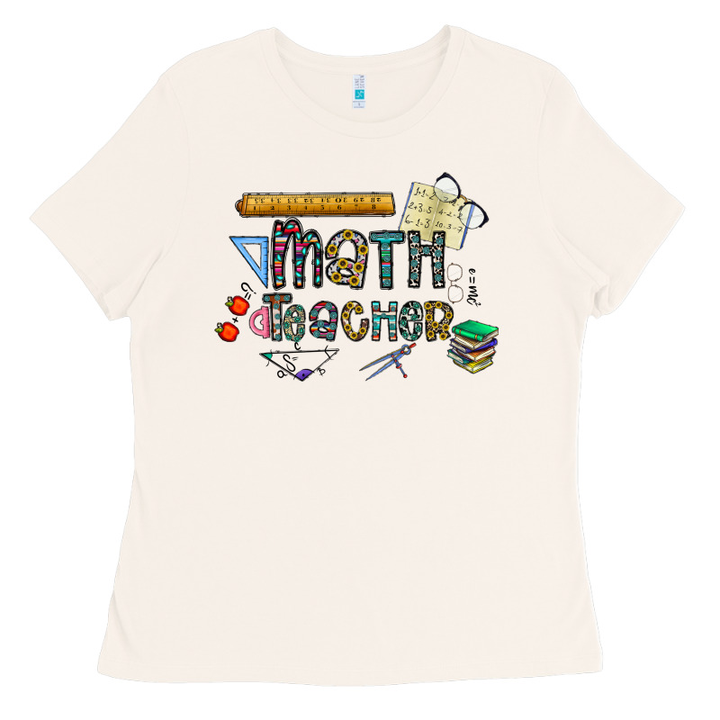 Math Teacher Ladies Tee by CowhideDigitalArt | Teevron