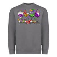 Storm mardi gras wine glasses Heavyweight Sweatshirt - MaliasSmallBusiness