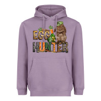 Lavender Egg hunter with rabbit Easter Day Heavyweight Hoodie - HowdyJamesFarm