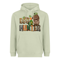 Matcha Egg hunter with rabbit Easter Day Heavyweight Hoodie - HowdyJamesFarm