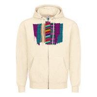 Sandshell Western Farm Life Serape Brush Stroke Zipper Hoodie - Bettercallsaul