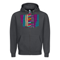 Smoke Western Farm Life Serape Brush Stroke Zipper Hoodie - Bettercallsaul