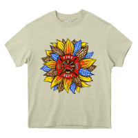 Mossy firefighter sunflower Heavy Core Tee - HRA Design Shop
