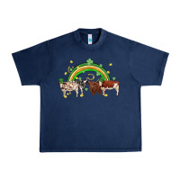 Navy cow st patrick days Urban Heavy Tee - MaliasSmallBusiness