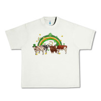 Pistachio cow st patrick days Urban Heavy Tee - MaliasSmallBusiness