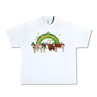 White cow st patrick days Urban Heavy Tee - MaliasSmallBusiness