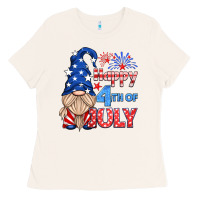 Bone happy 4th of july gnome Ladies Tee - HRA Design Shop