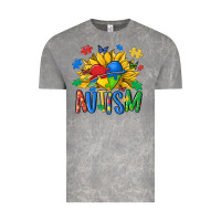 Cloud Rock austism sunflower Vintage Tee - MaliasSmallBusiness
