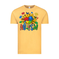 Vintage Mustard austism sunflower Vintage Tee - MaliasSmallBusiness