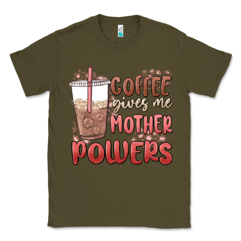 Coffee Gives Me Mother Powers Classic Tee by MaliasSmallBusiness | Teevron