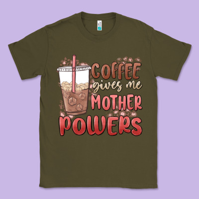 Coffee Gives Me Mother Powers Classic Tee Designed By Maliassmallbusiness