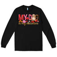 Black my dog is my valentine Long Sleeve Tee - NancyCooperArtShop