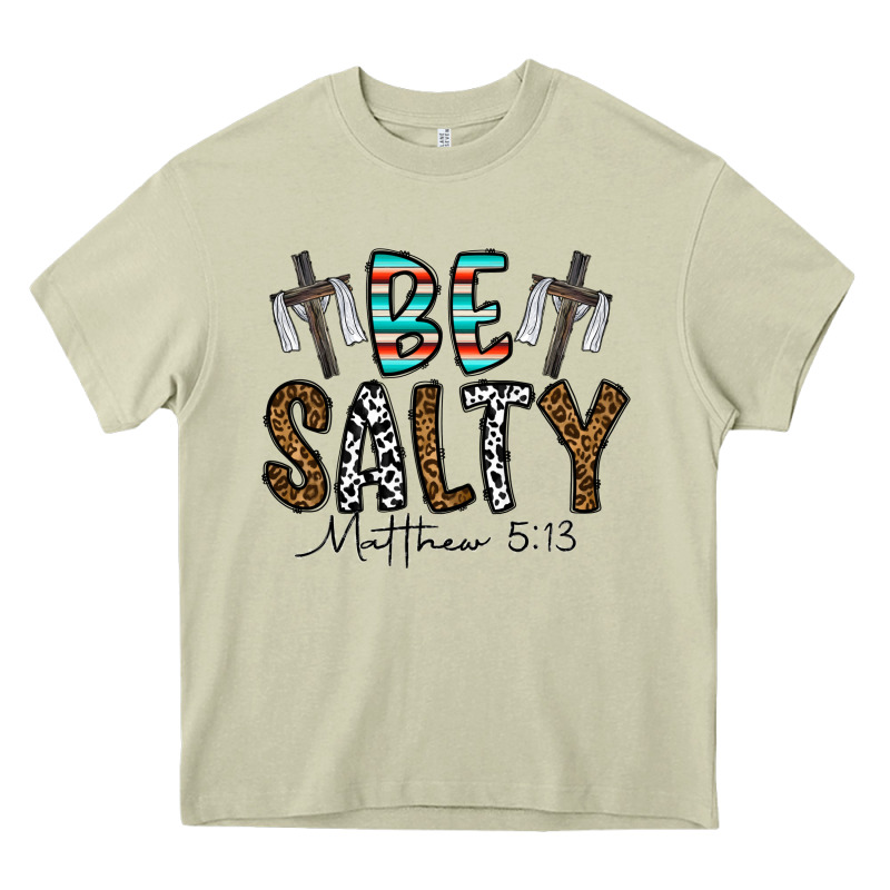 Be Salty Matthew 5. 13 Heavy Core Tee by CowhideDigitalArt | Teevron