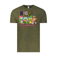 Vintage Olive highly caffeinated Vintage Tee - JahusDesignShop