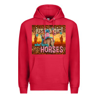 Cardinal just a girl who loves horses Premium Hoodie - TumblerDesignByShophia