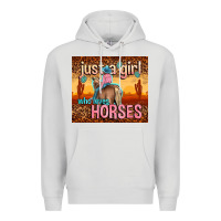 Dove Grey just a girl who loves horses Premium Hoodie - TumblerDesignByShophia