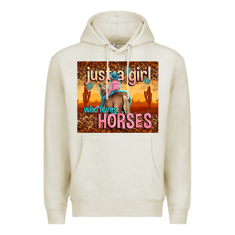 Just A Girl Who Loves Horses Premium Hoodie by TumblerDesignByShophia | Teevron