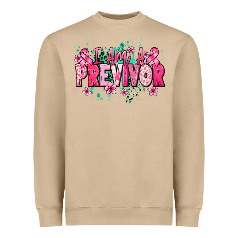 I Am A Previvor Heavyweight Sweatshirt by NancyCooperArtShop | Teevron