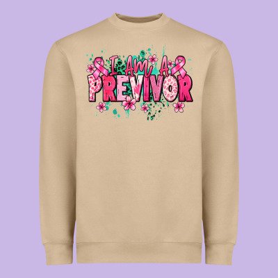 I Am A Previvor Heavyweight Sweatshirt Designed By Nancycooperartshop