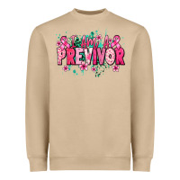 Mushroom i am a previvor Heavyweight Sweatshirt - NancyCooperArtShop
