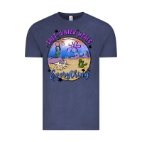 Vintage Denim salt water heals everything Vintage Tee - MaliasSmallBusiness