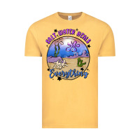 Vintage Mustard salt water heals everything Vintage Tee - MaliasSmallBusiness