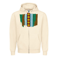 Sandshell Western Sunflower Farm Life Brush Strokes Zipper Hoodie - Bettercallsaul