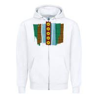 White Western Sunflower Farm Life Brush Strokes Zipper Hoodie - Bettercallsaul