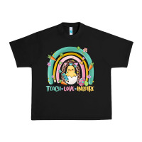 Black teach love inspire rainbow Urban Heavy Tee - MaliasSmallBusiness