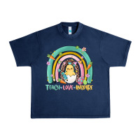 Navy teach love inspire rainbow Urban Heavy Tee - MaliasSmallBusiness