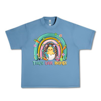 Pebble Blue teach love inspire rainbow Urban Heavy Tee - MaliasSmallBusiness