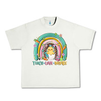 Pistachio teach love inspire rainbow Urban Heavy Tee - MaliasSmallBusiness